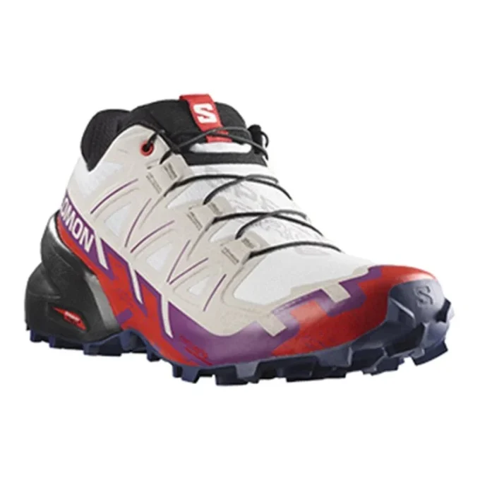 SALOMON Speedcross 6 “White Purple Red”