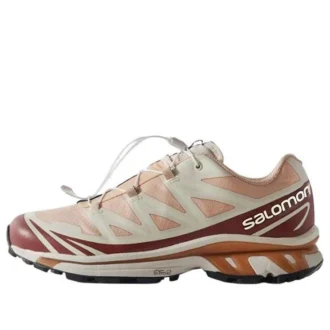 Salomon x Kith XT-6 GTX GORE-TEX Cream Pink Red